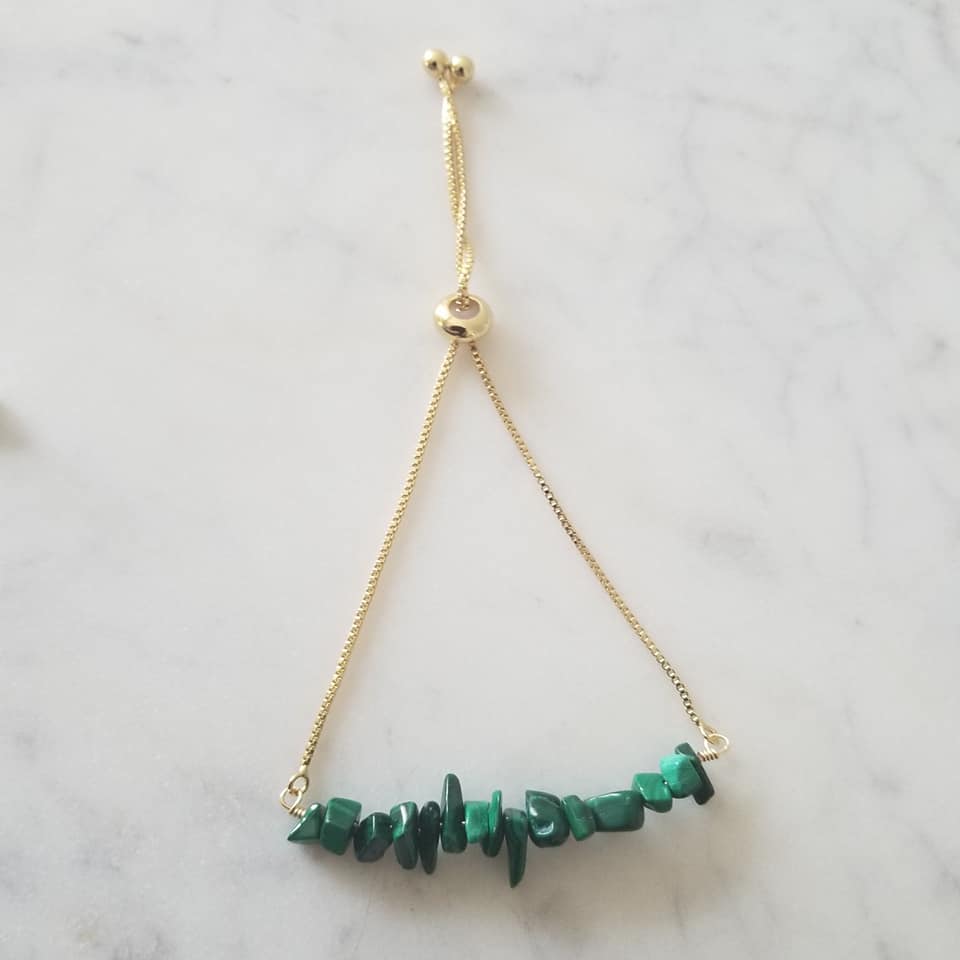 Malachite Adjustable Bracelet