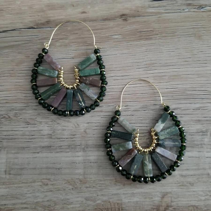 Indian Agate Dani Earrings