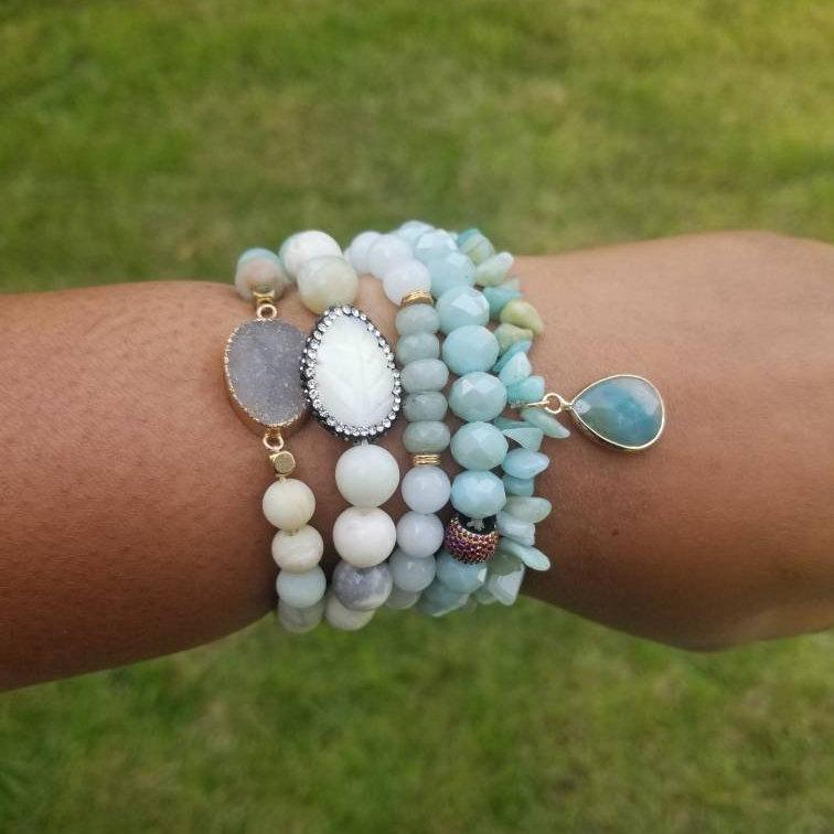 Amazonite Bracelet Stack