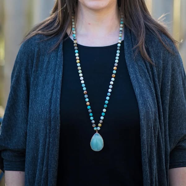 Eden Beaded Pendant Necklace