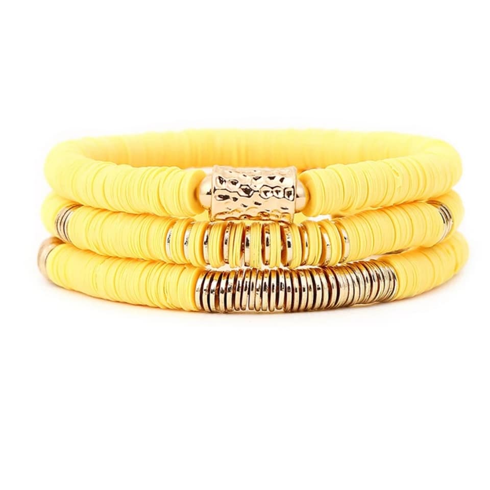 Gold Accent Playful Stacks