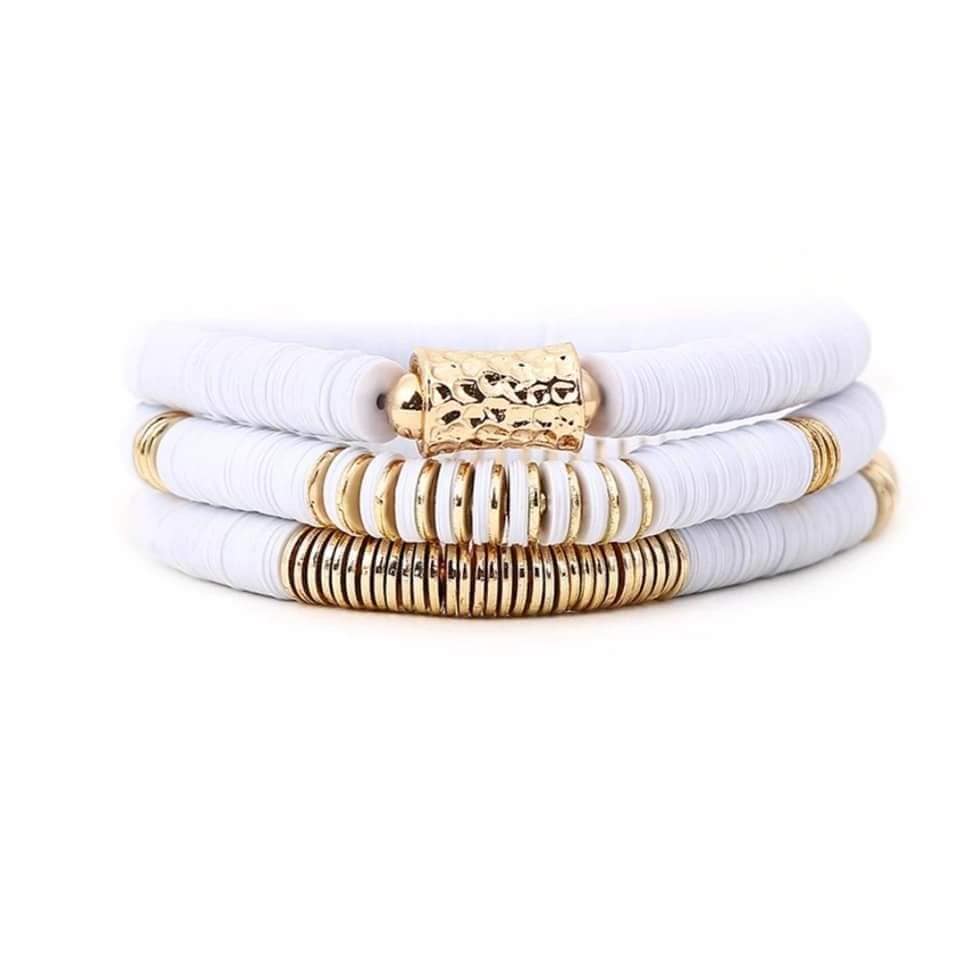 Gold Accent Playful Stacks