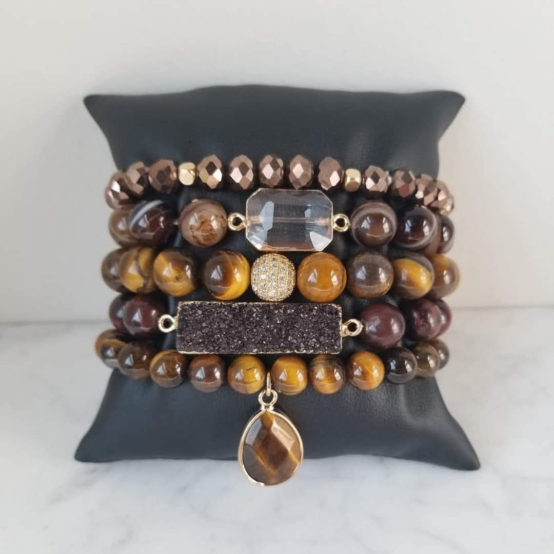 Tiger Eye Bracelet Stack