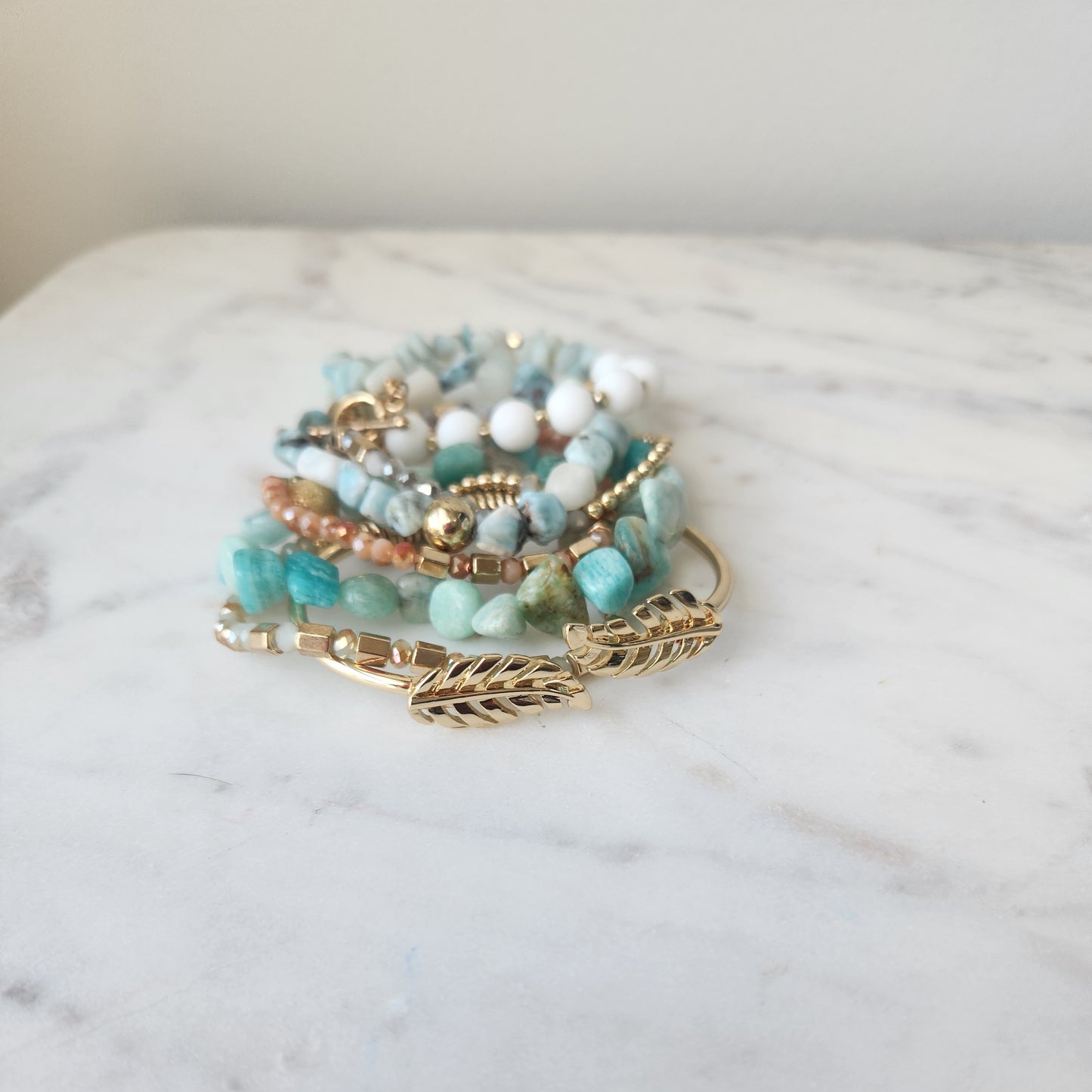 Amazonite Boho Stack