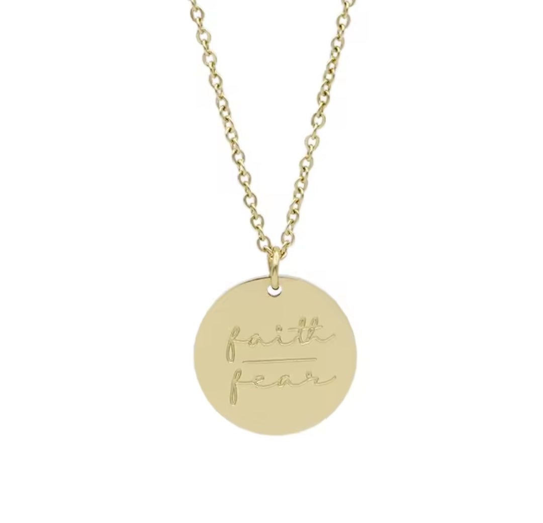 Faith Over Fear Necklace
