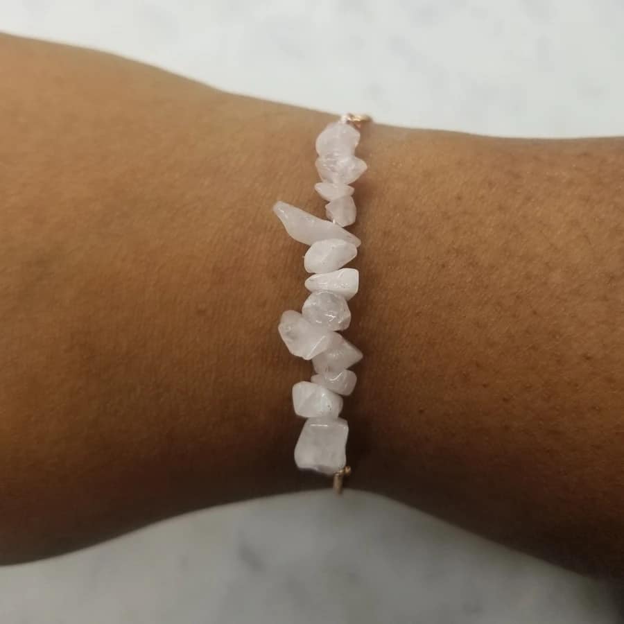 Rose Quartz Adjustable Bracelet