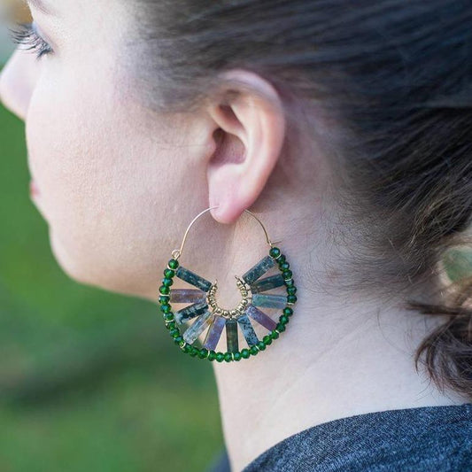 Indian Agate Dani Earrings