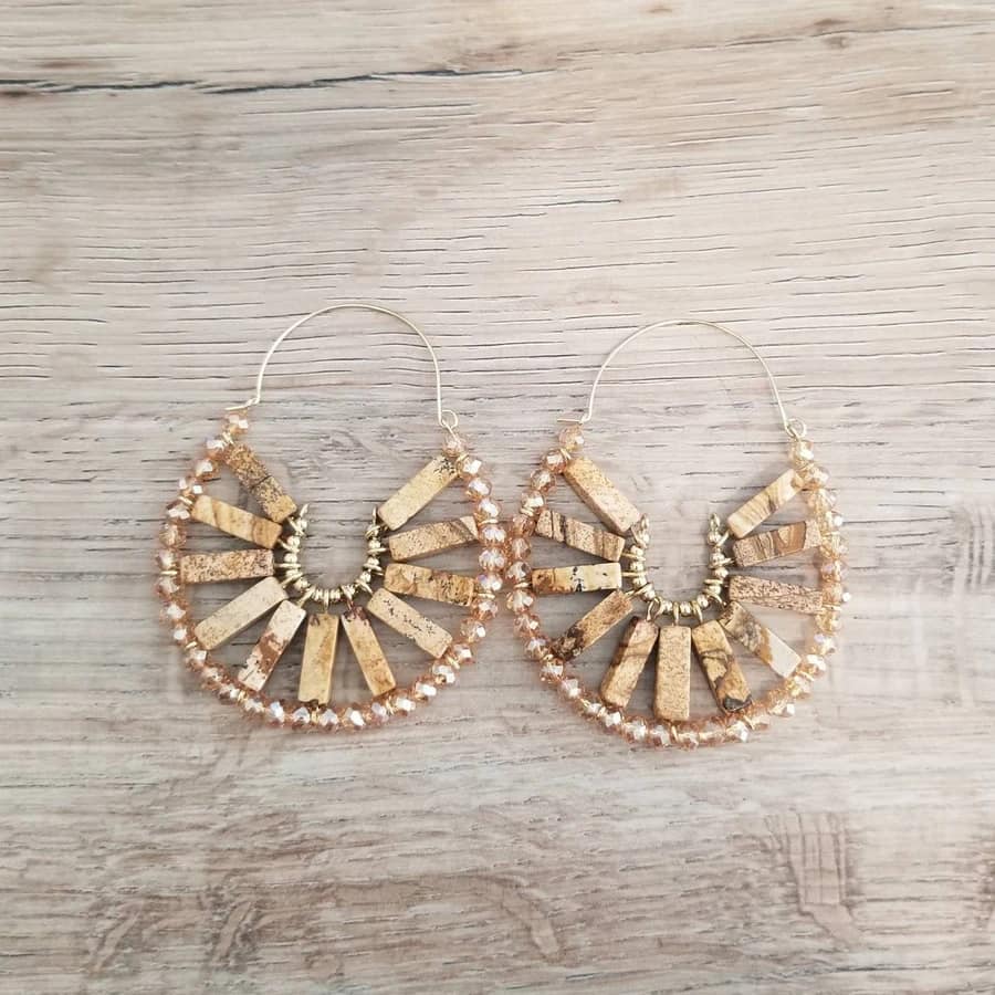 Picture Jasper Dani Earrings