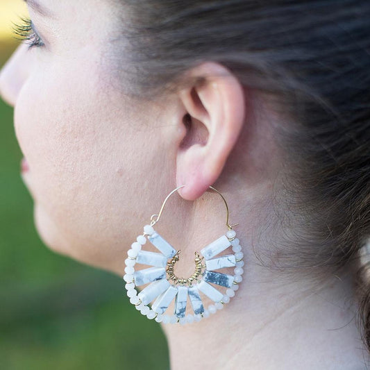 Howlite Dani Earrings