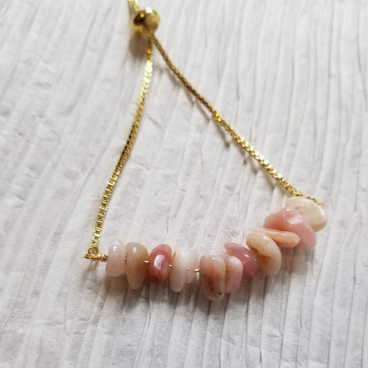 Pink Opal Adjustable Bracelet