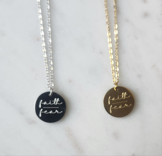 Faith Over Fear Necklace