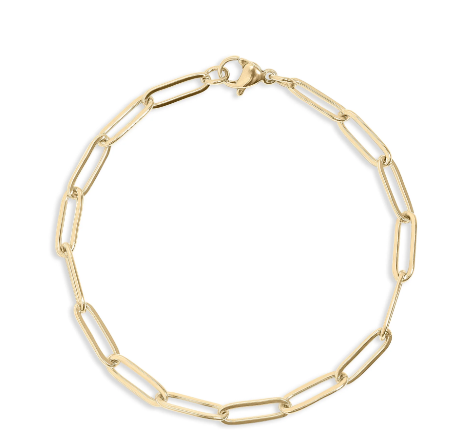 Paperclip Bracelet Gold