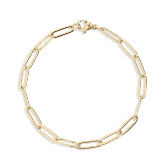 Paperclip Bracelet Gold