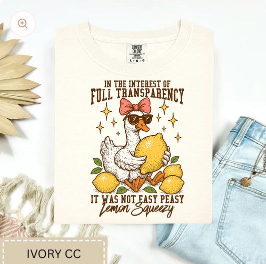 Not So Easy Peezy Lemon Squeezy