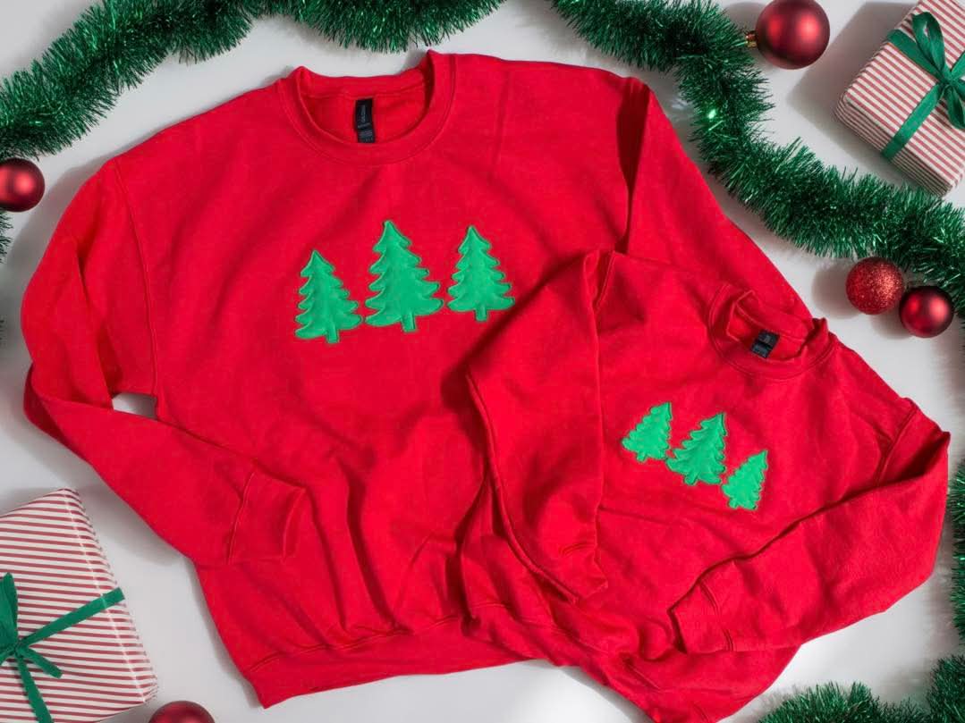 Red Raggy Tree Sweatshirt